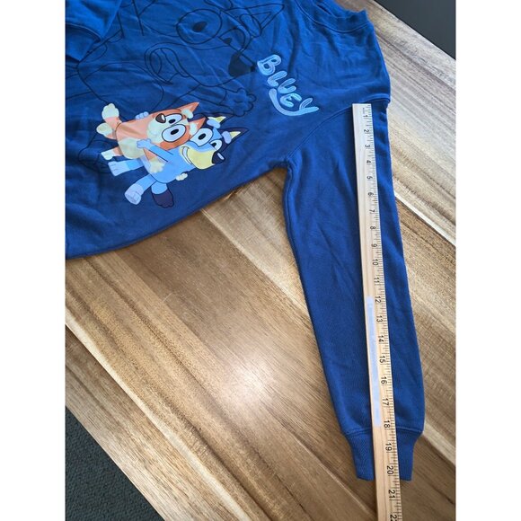 Bluey Kids Girls Crewneck Sweater Blue Hybrid Apparel Cotton Blend Size XXS - Picture 10 of 12